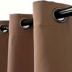 2 Panels Grommet Top Blackout Curtains