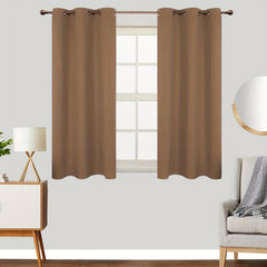 2 Panels Grommet Top Blackout Curtains