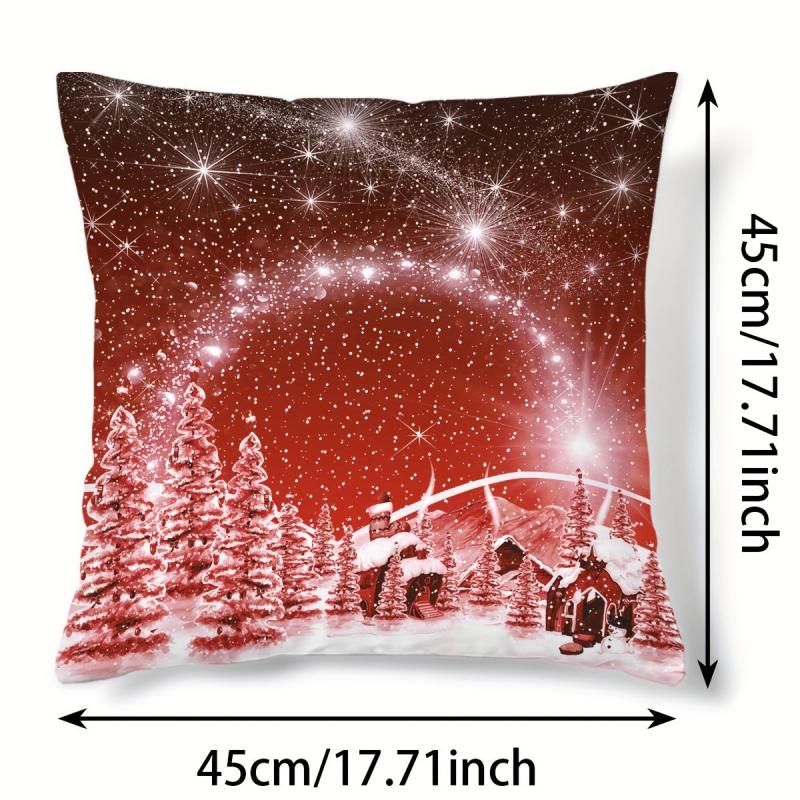 Christmas Tree Pattern Throw Pillow Covers