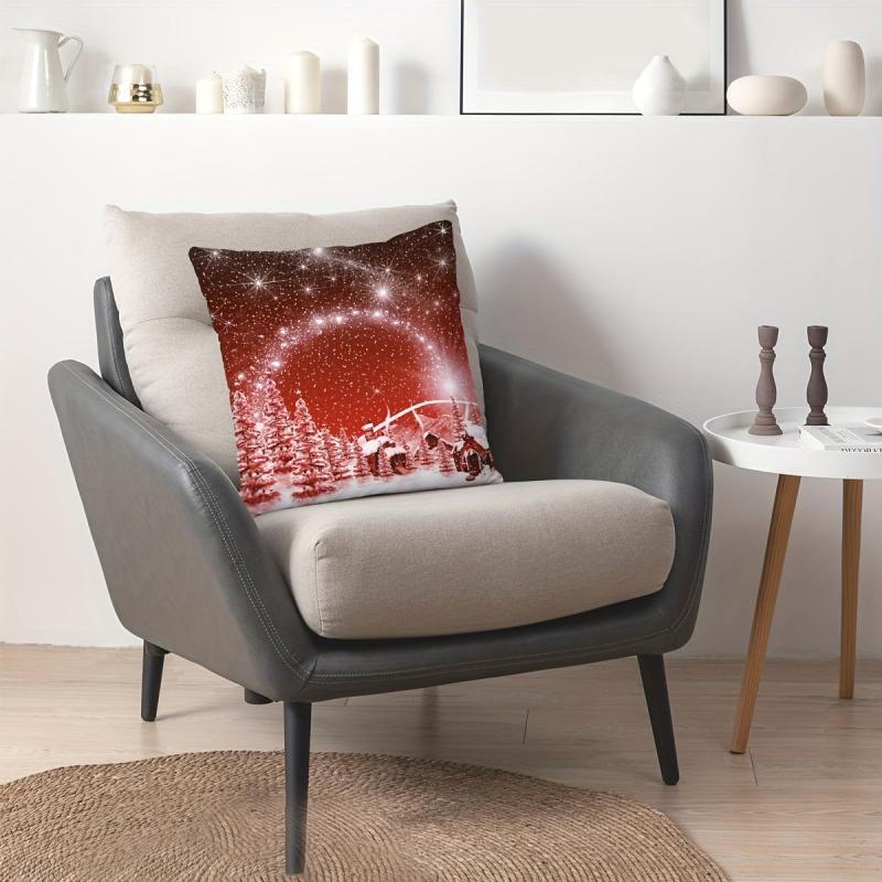 Christmas Tree Pattern Throw Pillow Covers