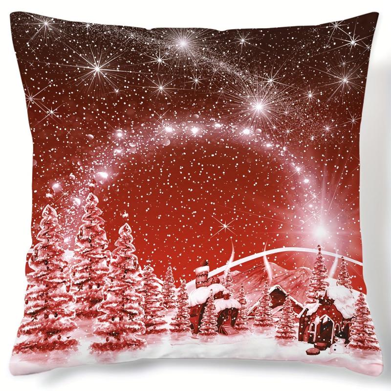 Christmas Tree Pattern Throw Pillow Covers