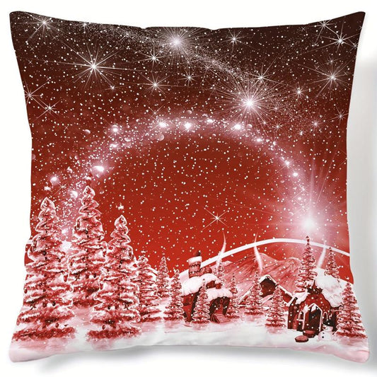 Christmas Tree Pattern Throw Pillow Covers