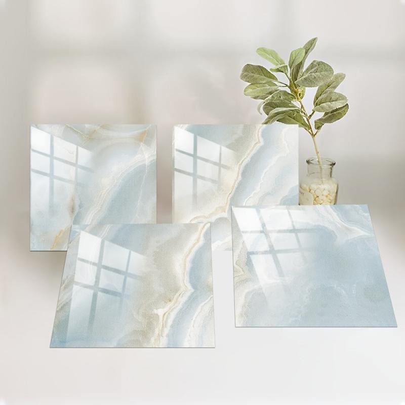 10pcs Marble Tile Stickers Waterproof Decorative Marble Stickers