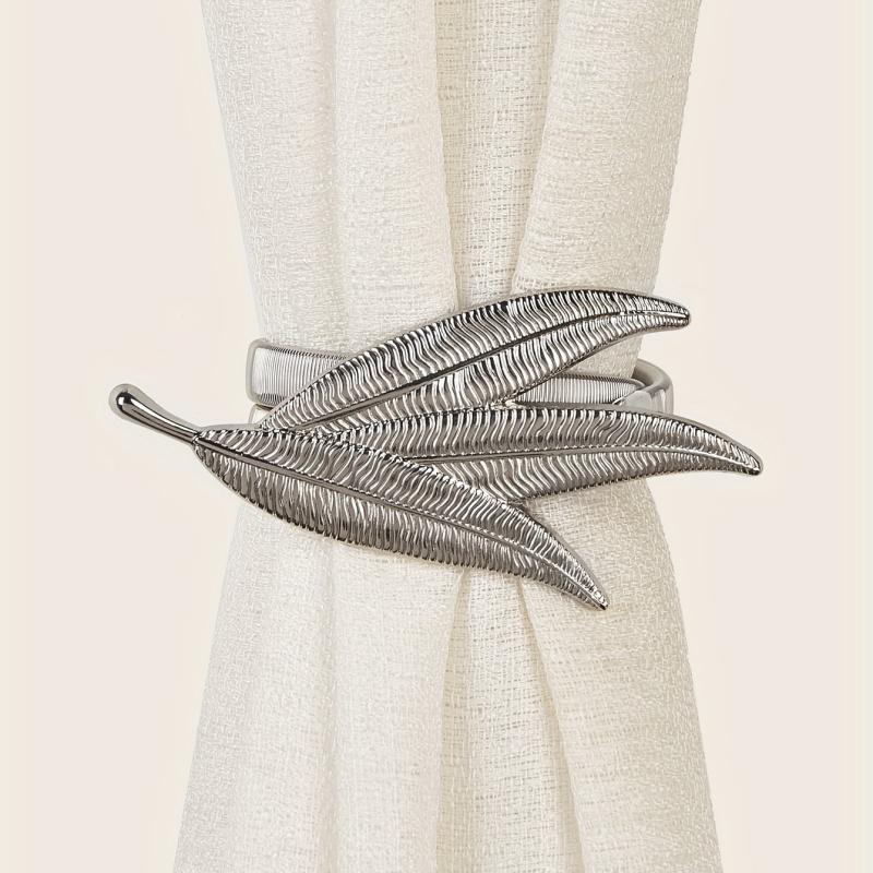 Leaf Metal Spring Curtain Buckle Holdback Home Decor