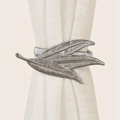 Leaf Metal Spring Curtain Buckle Holdback Home Decor