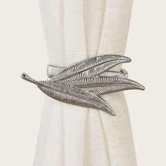 Leaf Metal Spring Curtain Buckle Holdback Home Decor