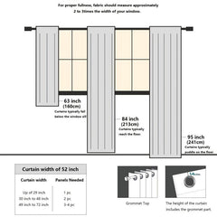 Chiffon Sheer Curtains Grommet Top Modern Style Home Decor