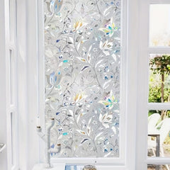 Tulip Flower Glass Window Film Privacy Sticker