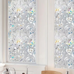 Tulip Flower Glass Window Film Privacy Sticker