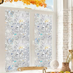 Tulip Flower Glass Window Film Privacy Sticker