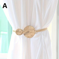 Metal Curtain Tiebacks, Stylish Holdbacks for Living Room, Set of 2