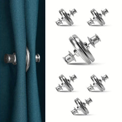 4 Pairs Curtain Magnetic Button Metal Button 25MM Curtain Weights Magnets
