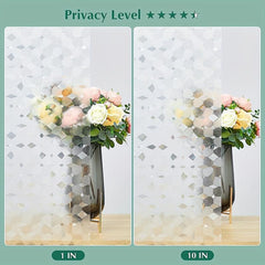 Privacy Window Film No Glue Stained Glass Door Sticker