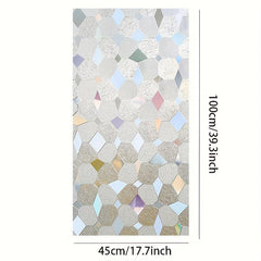 Privacy Window Film No Glue Stained Glass Door Sticker