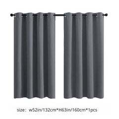 Blackout Grommet Insulated Curtains for Bedroom, Noise Reduction, 2 Panels