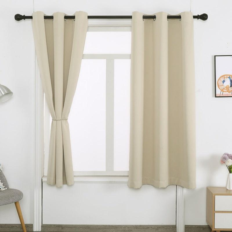 Blackout Grommet Insulated Curtains for Bedroom, Noise Reduction, 2 Panels