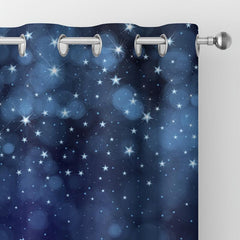 Galaxy Print Curtain for Home Decoration