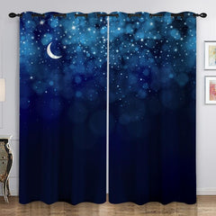 Galaxy Print Curtain for Home Decoration