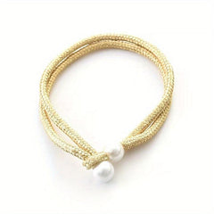 2pcs Faux Pearl Curtain Ties Curtain Rope Adjustable Curtain Fixings Tiebacks