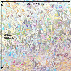 Rainbow Window Film Static Cling Heat Control Anti UV