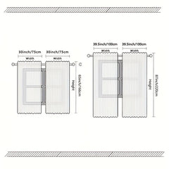 2pcs Red Roses Flower Pattern Curtain Blackout Rod Pocket Installation