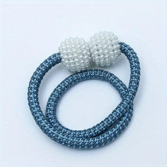 2pcs Pearl Magnetic Curtain Buckles Tieback Accessories