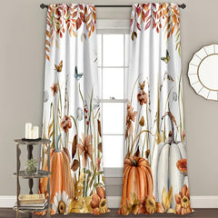 Pumpkin Butterfly Curtain for Home Decor