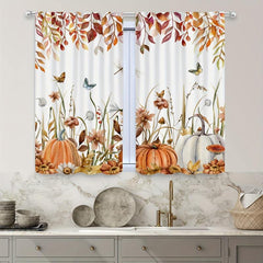 Pumpkin Butterfly Curtain for Home Decor