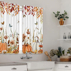 Pumpkin Butterfly Curtain for Home Decor
