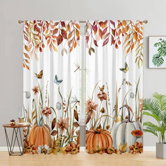 Pumpkin Butterfly Curtain for Home Decor