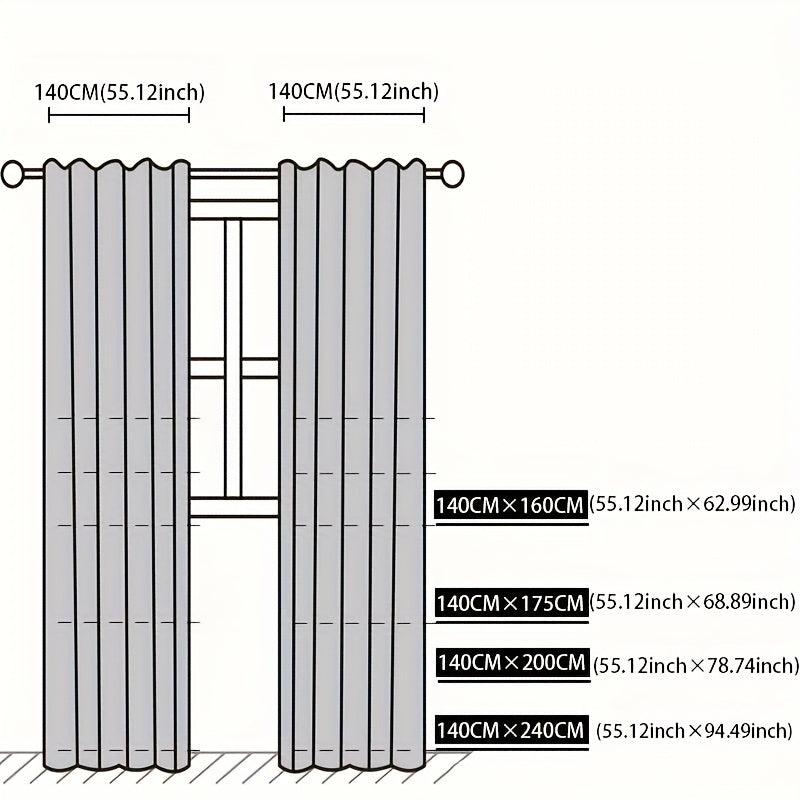 Nordic Semi Shading Lace Curtain for Home Decor