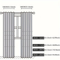Nordic Semi Shading Lace Curtain for Home Decor