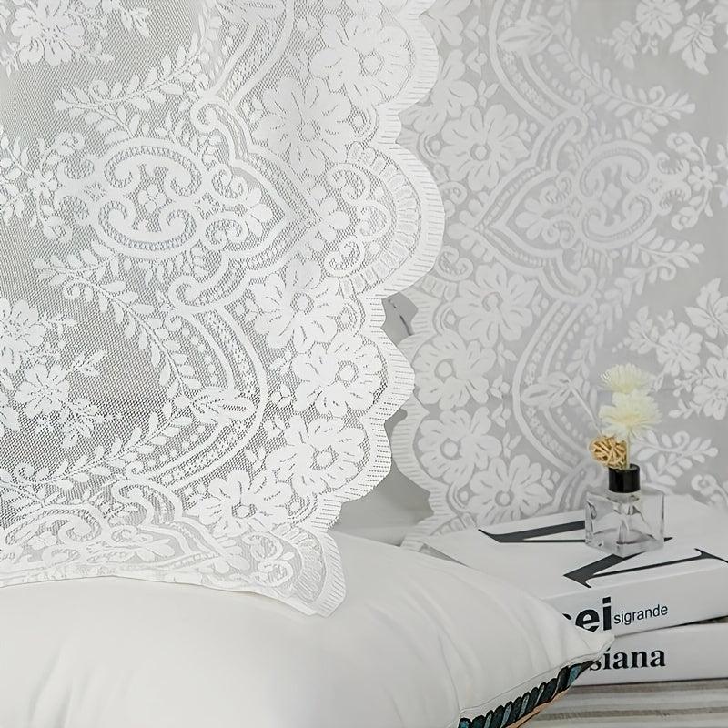 Nordic Semi Shading Lace Curtain for Home Decor