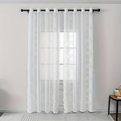 Nordic Semi Shading Lace Curtain for Home Decor