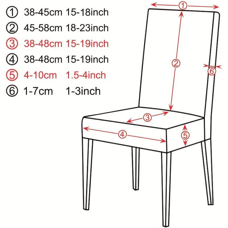 Velvet Dining Chair Slipcover Stretch Spandex Elastic Chair Slipcover