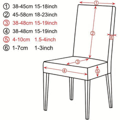 Velvet Dining Chair Slipcover Stretch Spandex Elastic Chair Slipcover