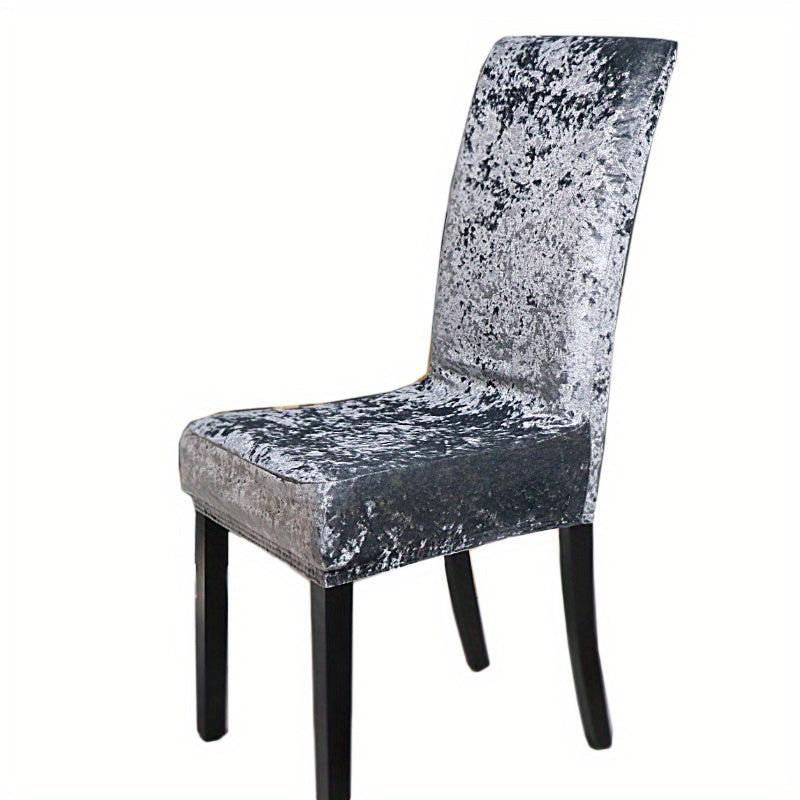 Velvet Dining Chair Slipcover Stretch Spandex Elastic Chair Slipcover