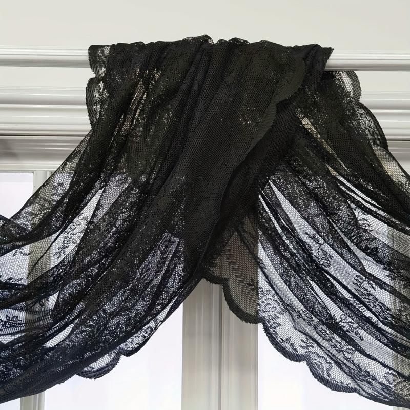 Lace Valance Curtain Head Outdoor Gazebo Wedding Party French Romantic