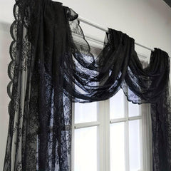 Lace Valance Curtain Head Outdoor Gazebo Wedding Party French Romantic