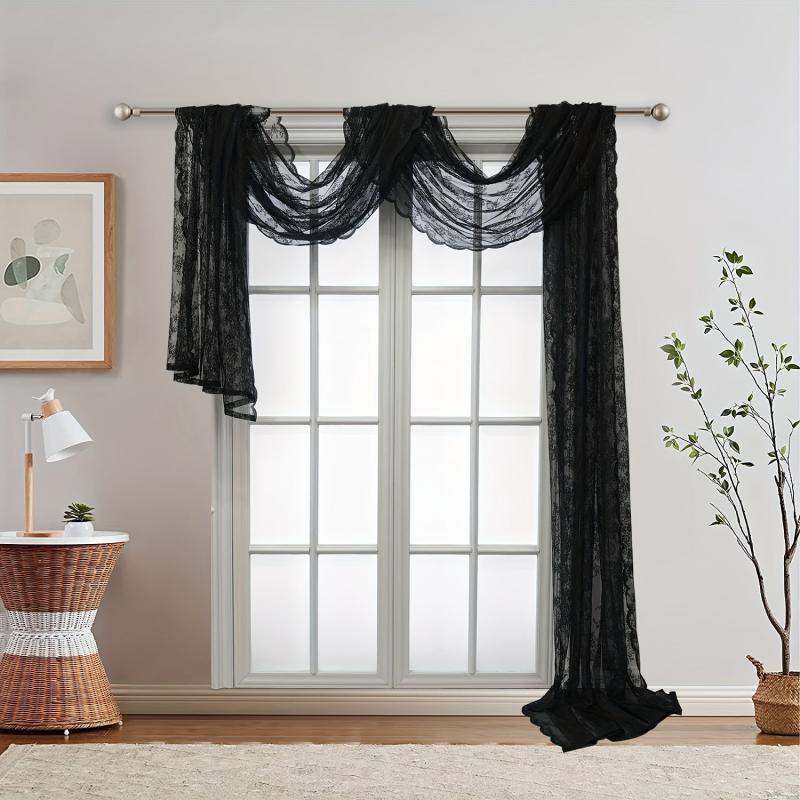 Lace Valance Curtain Head Outdoor Gazebo Wedding Party French Romantic