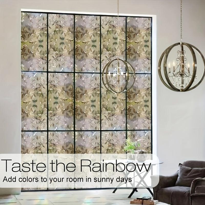 Hibiscus Flower Pattern Window Film for Privacy