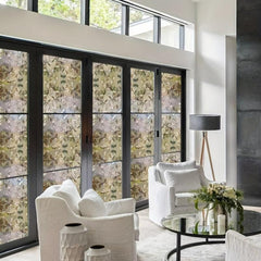 Hibiscus Flower Pattern Window Film for Privacy