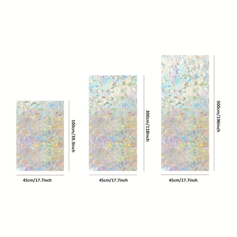 Geometric Pattern Frosted Window Film Privacy Sticker