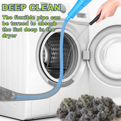 Dryer Vent Cleaning Kit Vacuum Attachment Flexible Lint Brush Remover