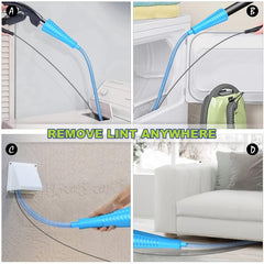 Dryer Vent Cleaning Kit Vacuum Attachment Flexible Lint Brush Remover