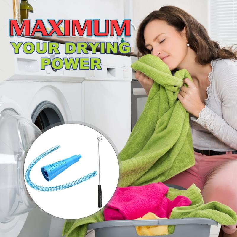 Dryer Vent Cleaning Kit Vacuum Attachment Flexible Lint Brush Remover