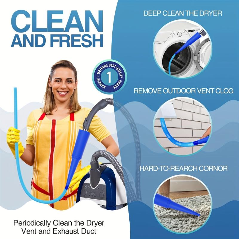 Dryer Vent Cleaner Kit - Power Washer & Vacuum Attachment