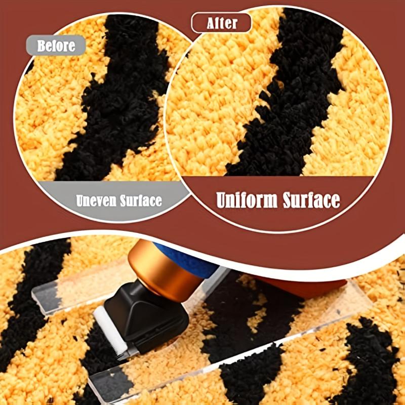 Solid Wood Acrylic Shearing Guide for Rug Tufting