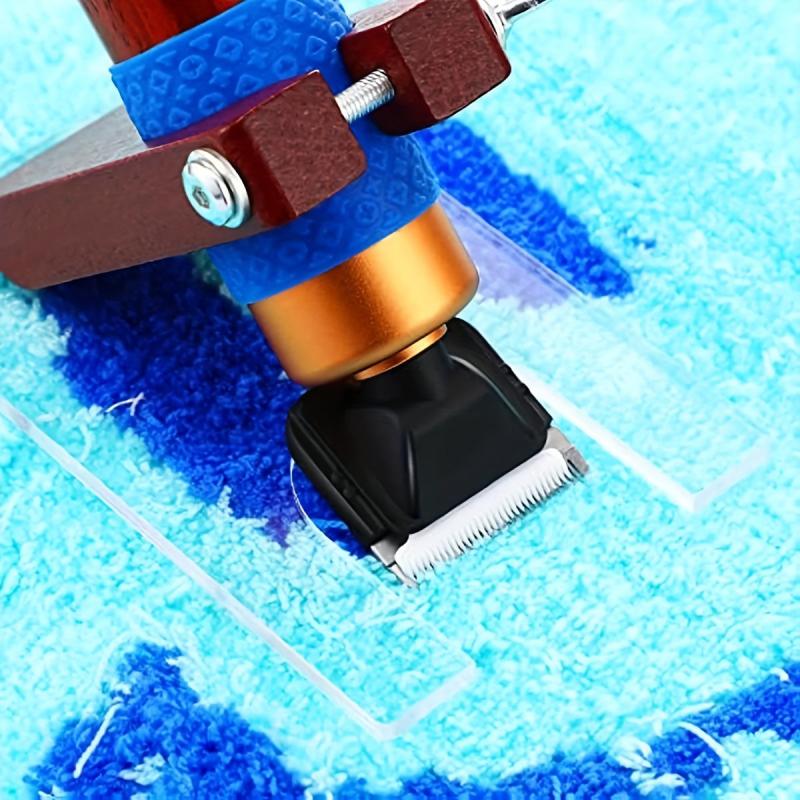 Solid Wood Acrylic Shearing Guide for Rug Tufting