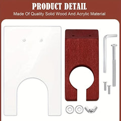 Solid Wood Acrylic Shearing Guide for Rug Tufting